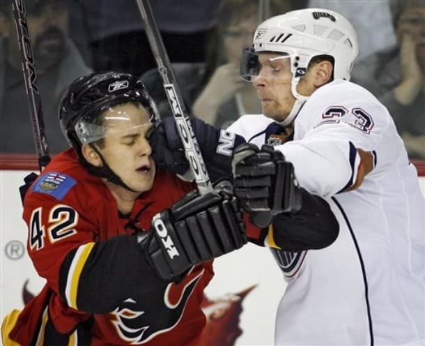 Oilers Flames Hockey