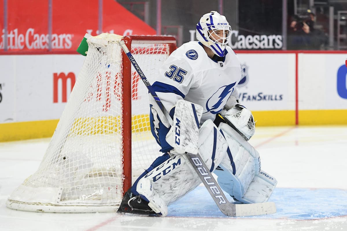 35 Curtis McElhinney Tampa Bay Lightning 2020 Stanley Cup Final