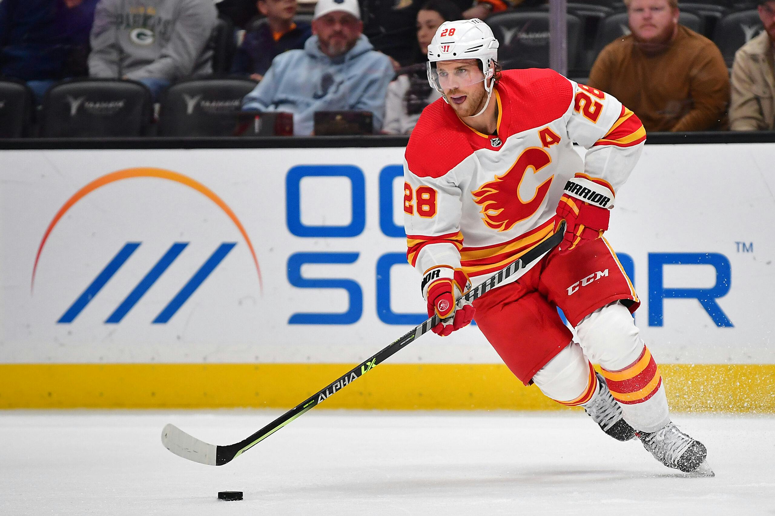 Calgary Flames forward Elias Lindholm featured on Daily Faceoff’s Trade