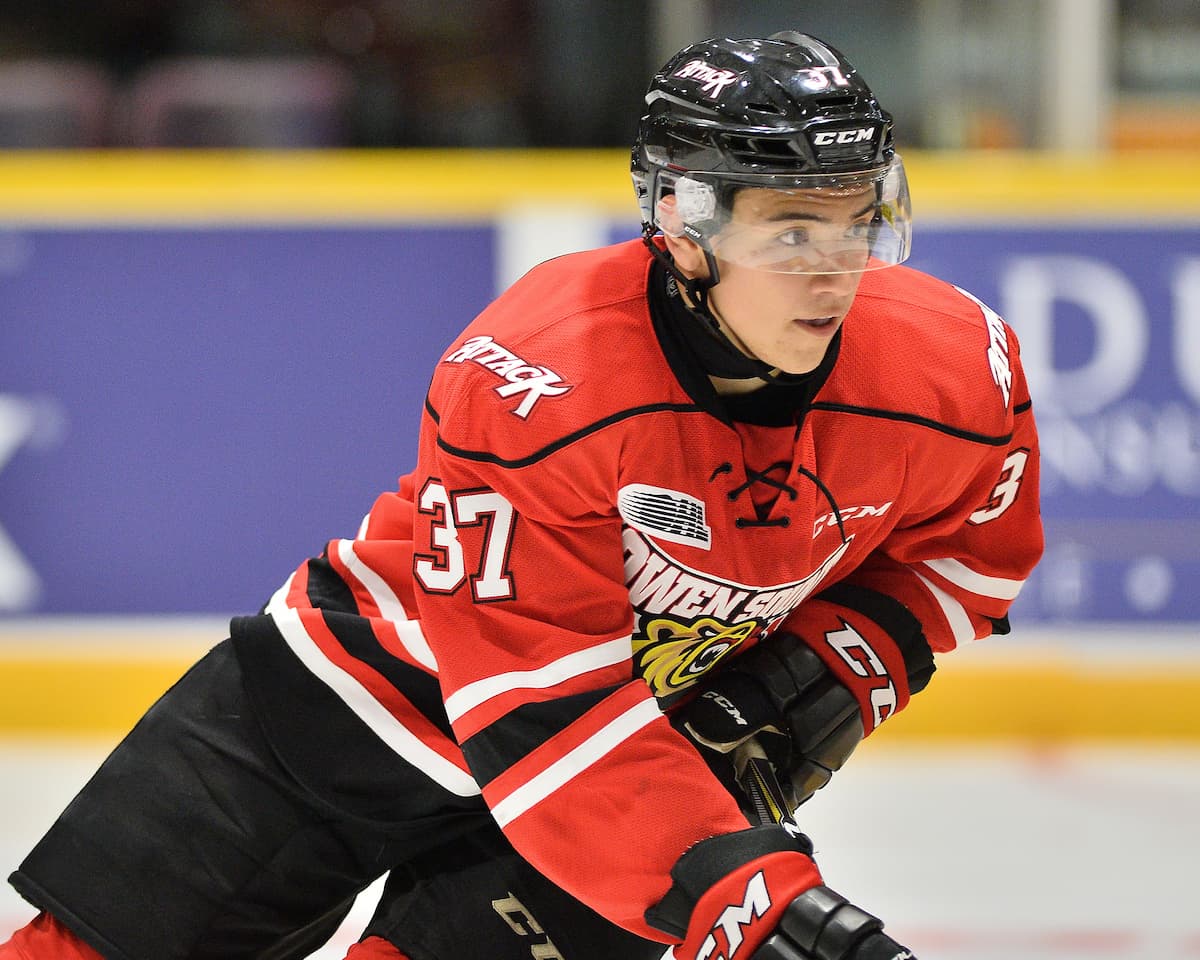 Nick Suzuki of the Owen Sound Attack.