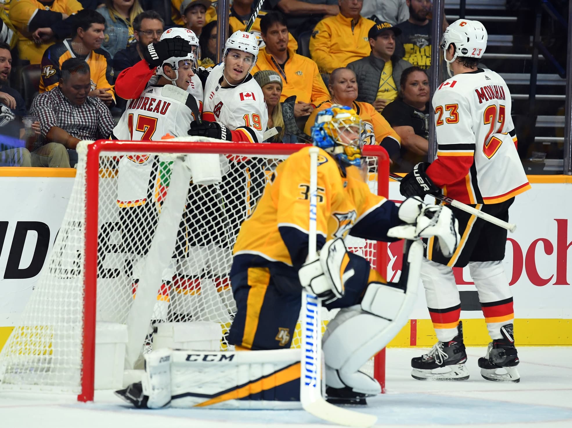 Flames score on Nashville