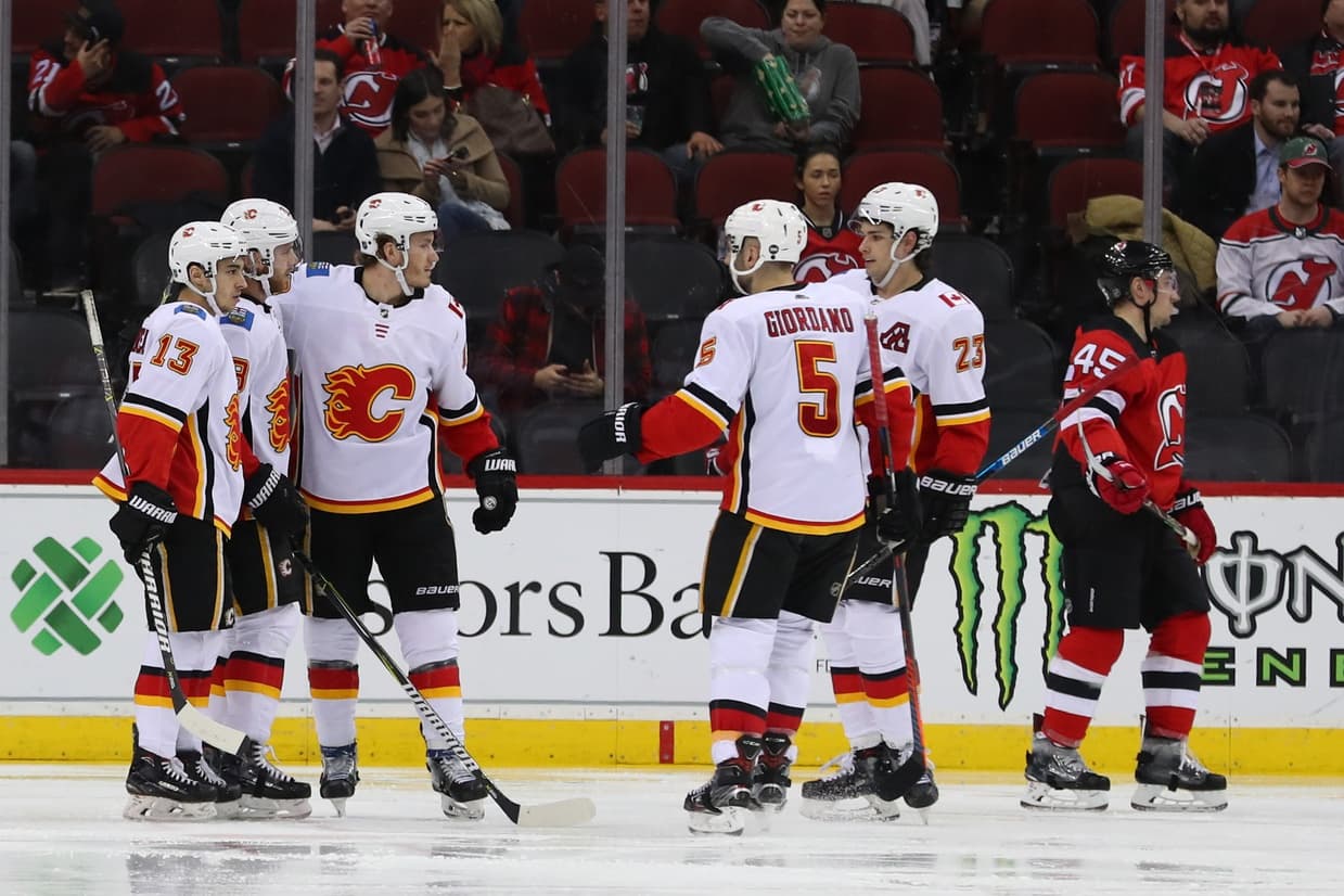 Flames celebrate