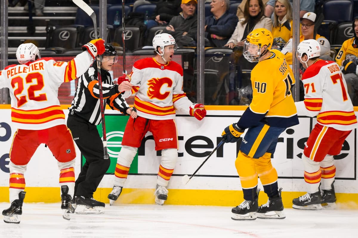 Flames Win Flames Post-Game: Unprecedented offensive outburst leads to first road ...